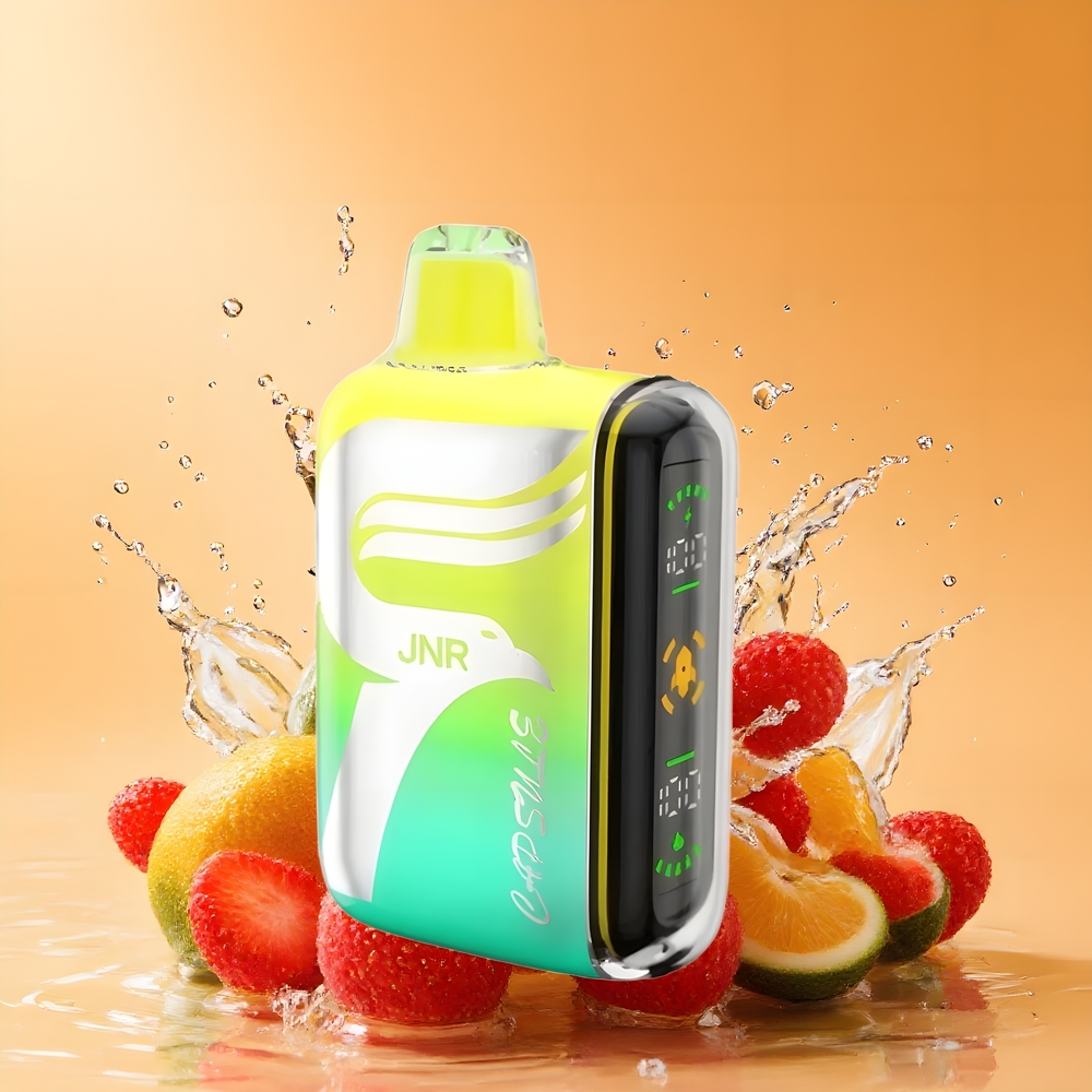 JNR Capsule 15000 Puffs Nagykereskedés Magyarország Eper Málna Cseresznye Dual Mesh Coil