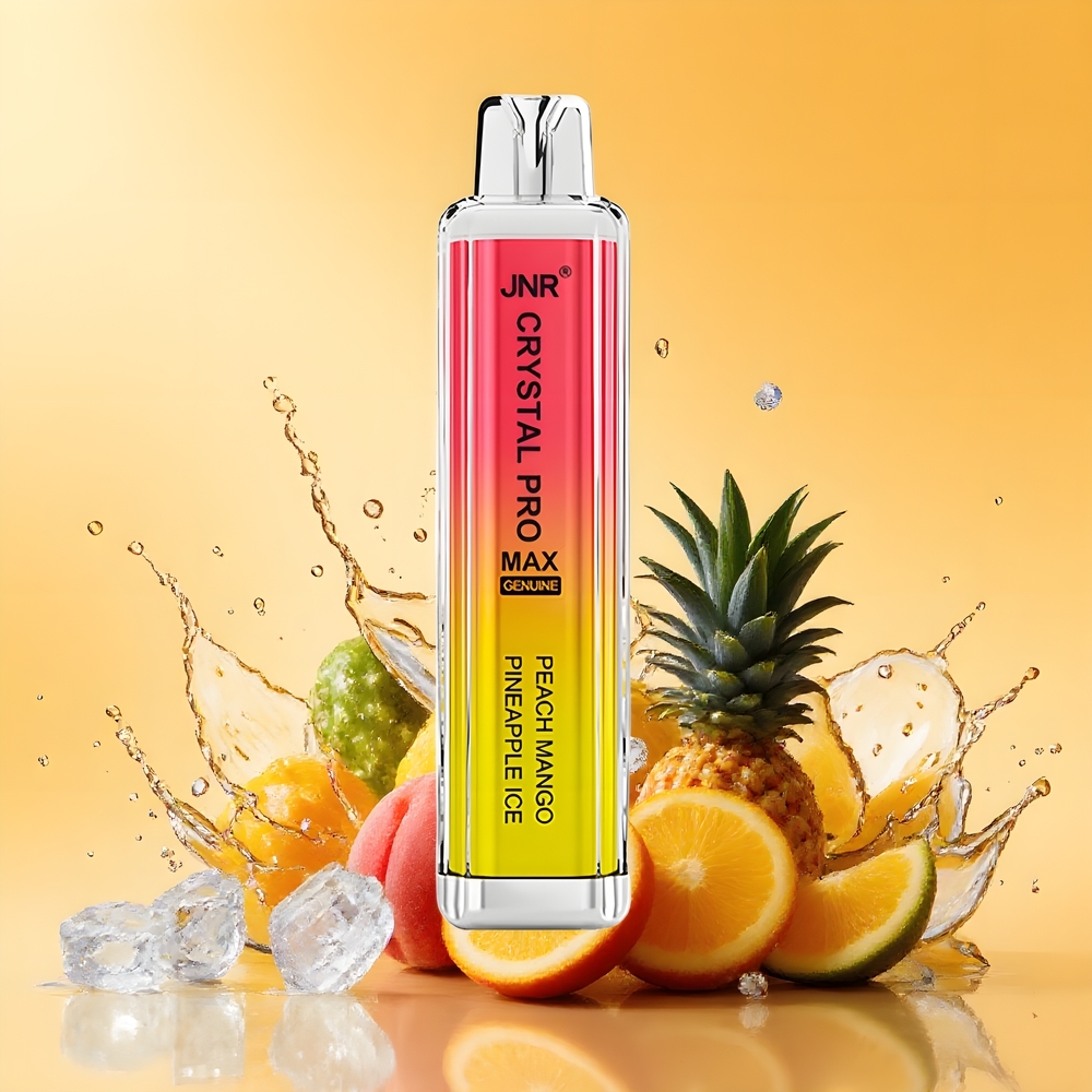 JNR Crystal Pro Max 5000 Puff Nagykereskedés Magyarország 1400mAh Őszibarack Manga Ananász Jég