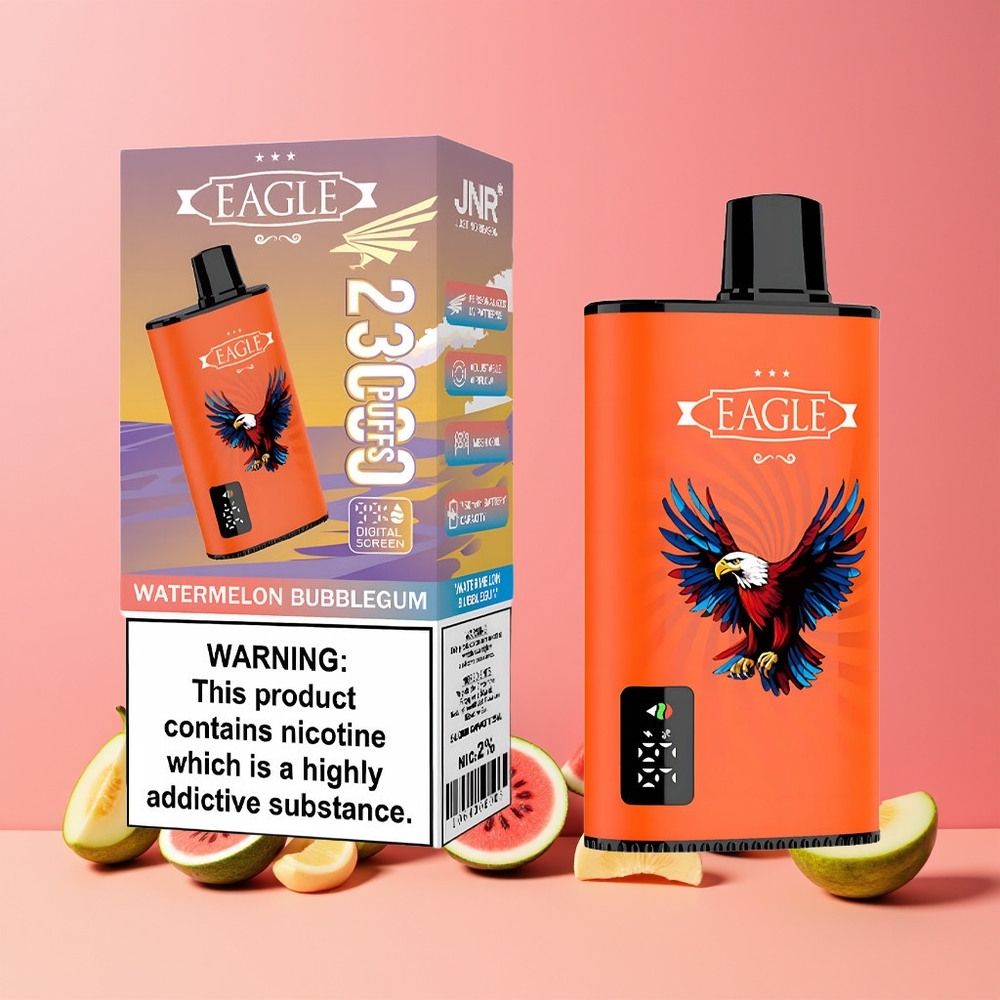 JNR EAGLE Smart 23000 Puffs Adjustable Airflow Egyszerhasználatos Vape Görögdinnye Rágógumi Nagykereskedés Magyarország