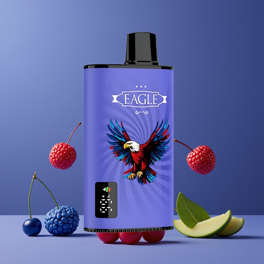 JNR EAGLE Smart 23000 Puffs Digitális Képernyős Eldobható Vape Kék Málna Cseresznye Nagykereskedés Magyarország