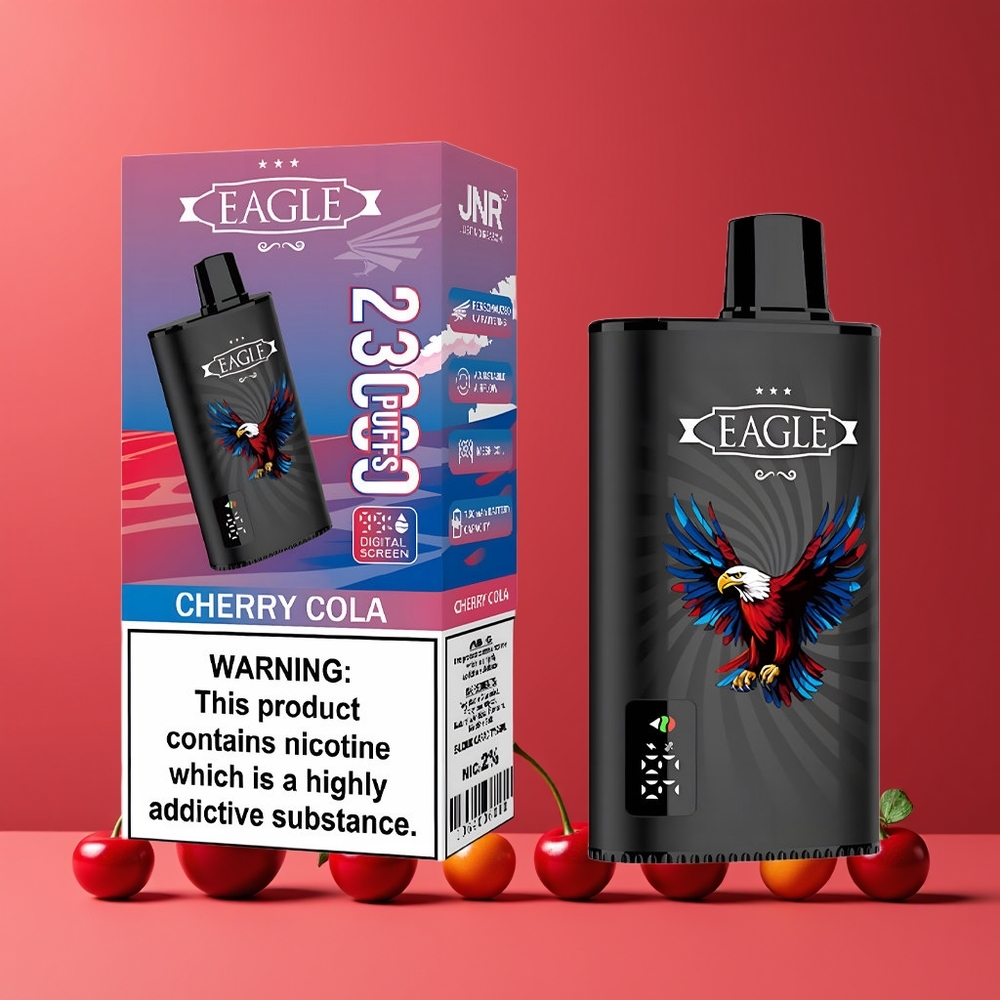 JNR EAGLE Smart 23000 Puffs Digitális Kijelző Cseresznyes Kóla Nagykereskedés Magyarország
