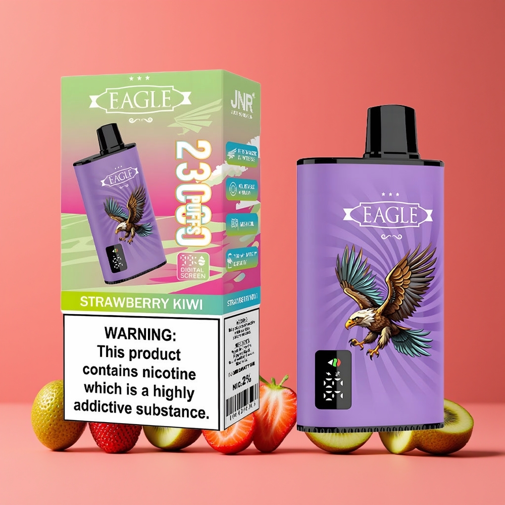 JNR EAGLE Smart 23000 Puffs Digitális Kijelző Eper-Kivi Nagykereskedés Magyarország