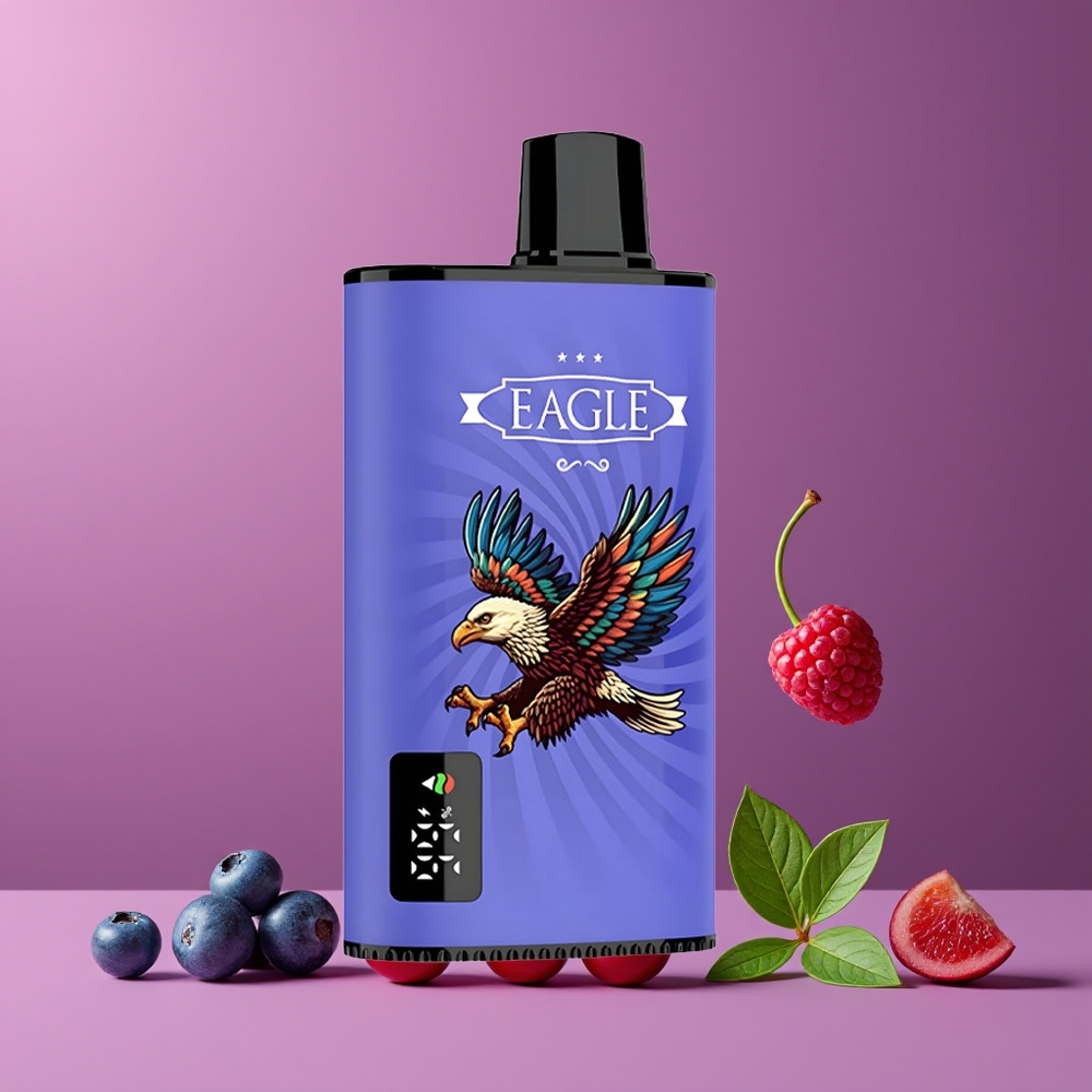 JNR EAGLE Smart 23000 Puffs Digitális Kijelző Meggy Málna Áfonya Nagykereskedés Magyarország