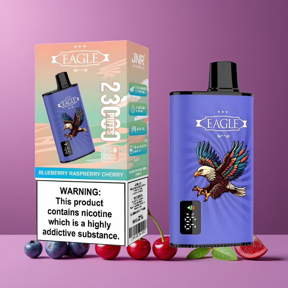 JNR EAGLE Smart 23000 Puffs Digitális Kijelző Meggy Málna Áfonya Nagykereskedés Magyarország