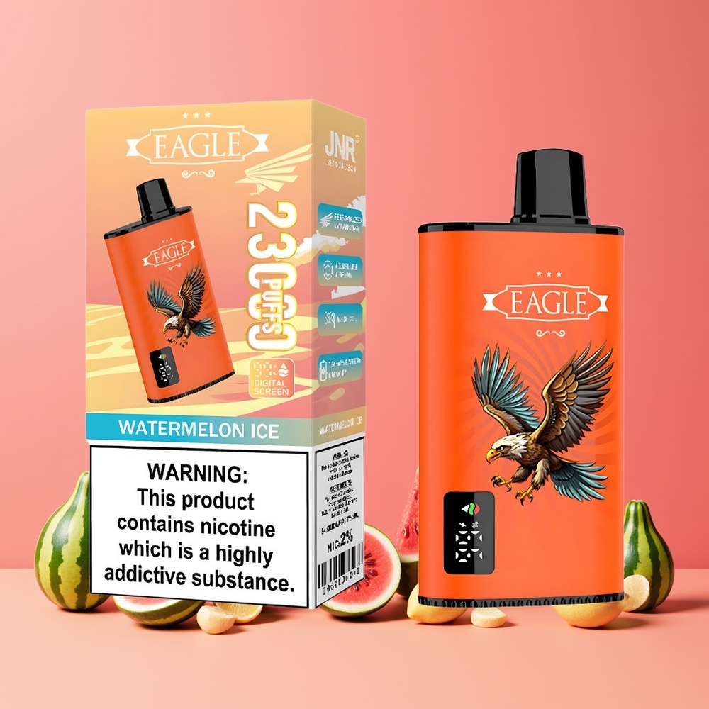 JNR EAGLE Smart 23000 Puffs Digitális Kijelzős Egyszerhasználatos Vape Görögdinnye Jég Nagykereskedés Magyarország