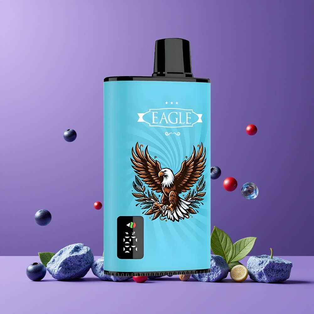 JNR EAGLE Smart 23000 Puffs Digital Képernyős Elszívható E-szigi Áfonya Jég Nagykereskedés Magyarország