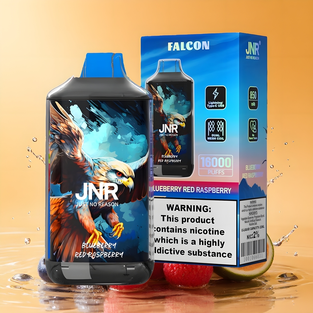 JNR Falcon 16000 Puffs Dual Mesh Coil Nagykereskedés Magyarország Áfonya Vörös Málna