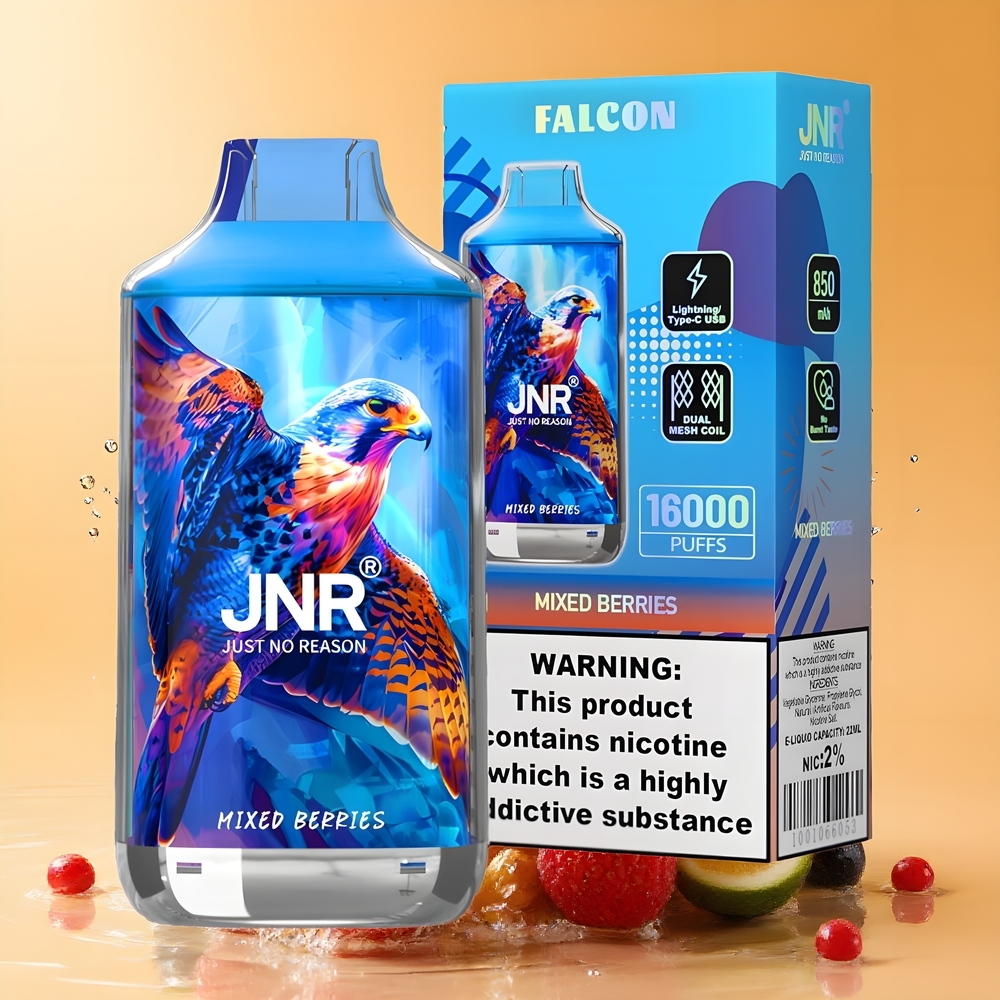 JNR Falcon 16000 Puffs Dual Mesh Coil Vegyesbogyók Nagykereskedés Magyarország
