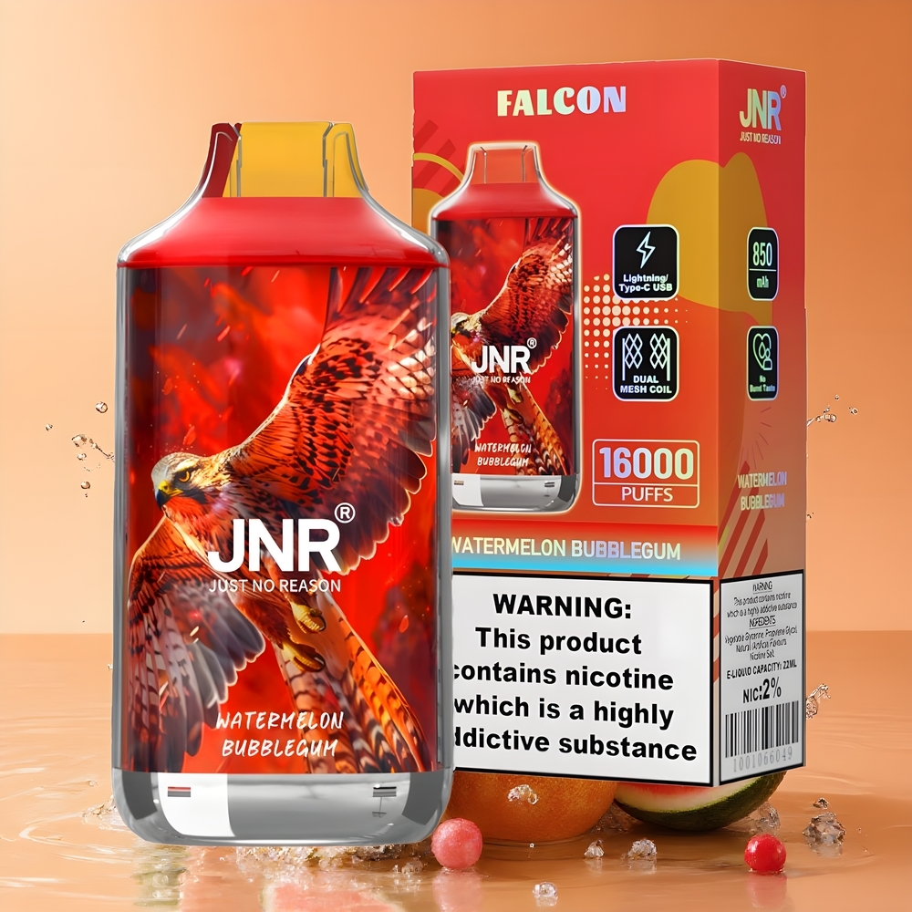 JNR Falcon 16000 Puffs Nagykereskedés Magyarország 22ml Dinamikus Ízű Görögdinnye Buborékrágó