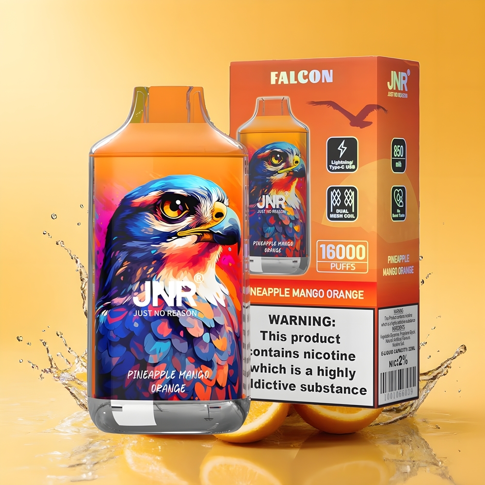 JNR Falcon 16000 Puffs Nagykereskedés Magyarország 850mAh Ananász Mango Narancs