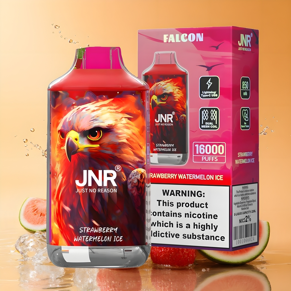 JNR Falcon 16000 Puffs Nagykereskedés Magyarország Eper Görögdinnye Jég Dual Mesh Coil
