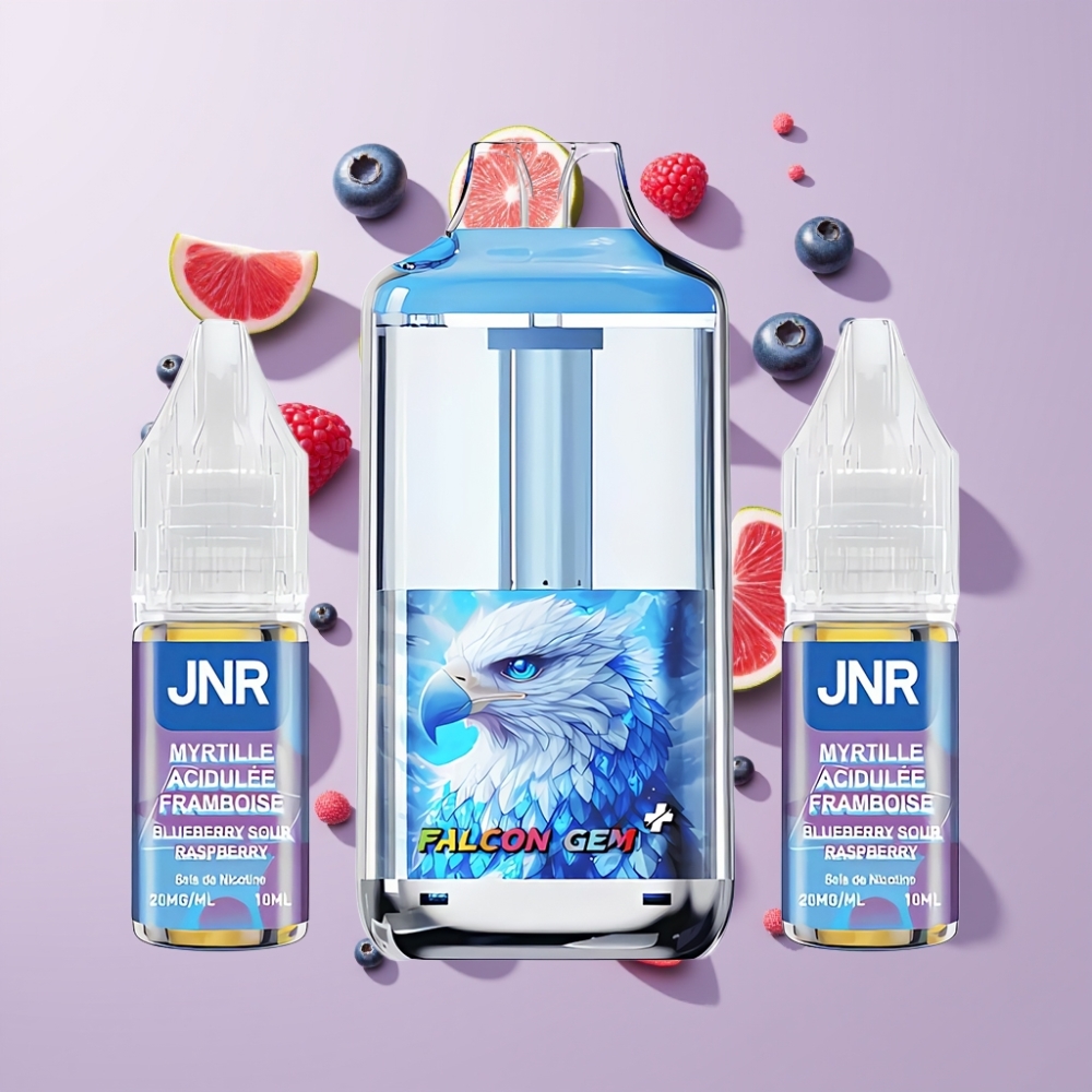 JNR Falcon GEM⁺ 30000 Puffs Látható E-liquid Tank Nagykereskedés Magyarország Meggyes Málna