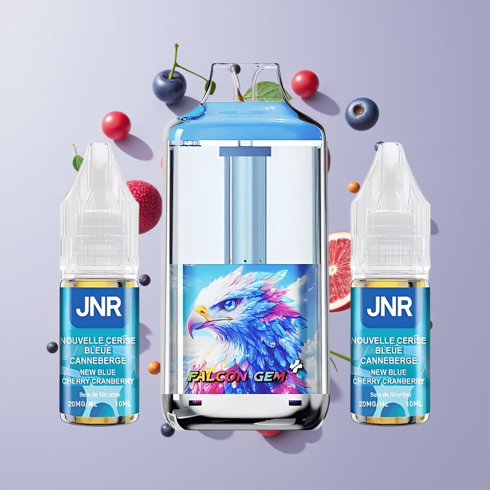 JNR Falcon GEM⁺ 30000 Puffs Látható E-liquid Tartály Nagykereskedés Magyarország Új Kék Cseresznye Áfonya
