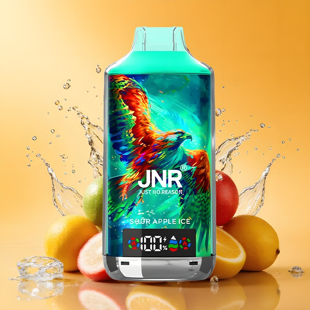 JNR Falcon X 18000 Puffs Nagykereskedés Magyarország Dupla Mesh Tekercs Savanyú Alma Jég