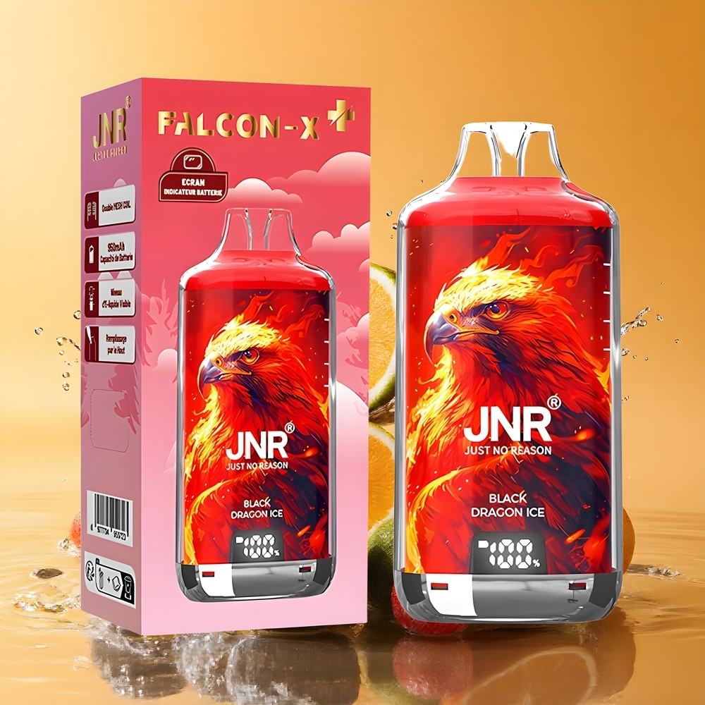 JNR Falcon X⁺ 28000 Nagykereskedés Magyarország 2 ml Dupla Folyadék Fekete Sárkány Jég