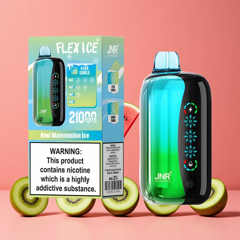 JNR Flex Ice 21000 Puffs Eldobható Vape Kivi Görögdinnye Jég Nagykereskedés Magyarország Touch Screen