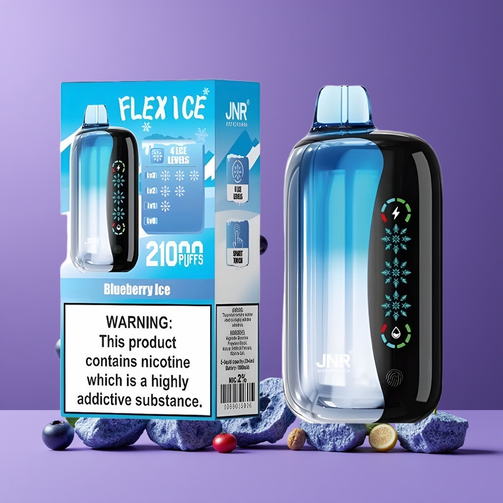 JNR Flex Ice 21000 Puffs Touch Screen Nagykereskedés Magyarország Áfonya Jég