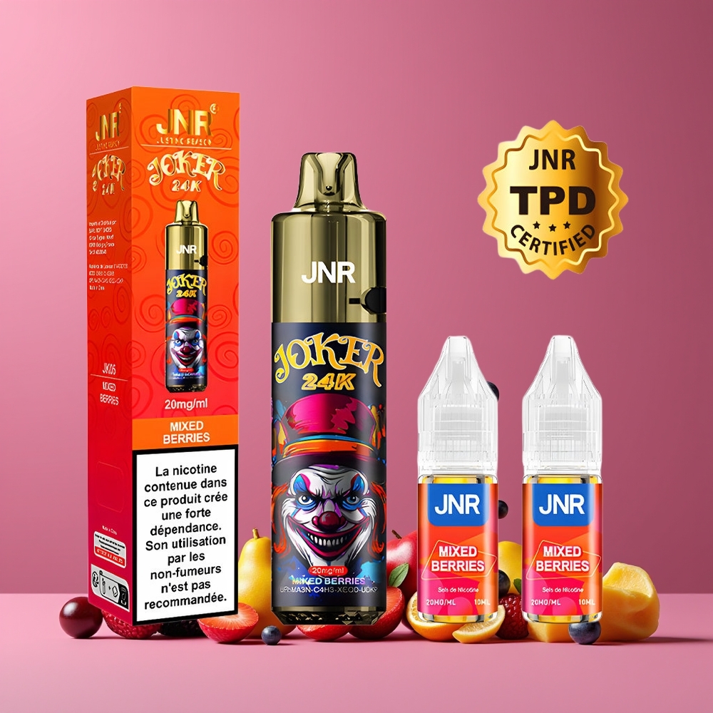 JNR Joker 24K Puffs 2+10ml Újratölthető Nagykereskedés Magyarország Vegyes Bogyók