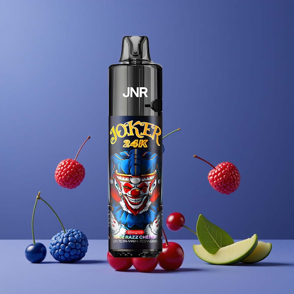 JNR Joker 24K Puffs Nagykereskedés Magyarország Refillable Pod Kék Málna-Cseresznye