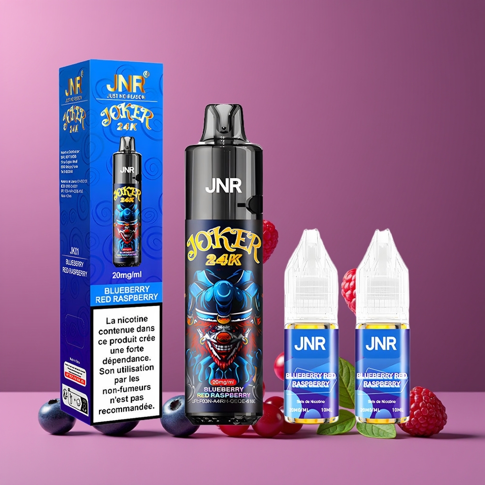 JNR Joker 24K Puffs Refillable Nagykereskedés Magyarország Áfonya Vörös Málna