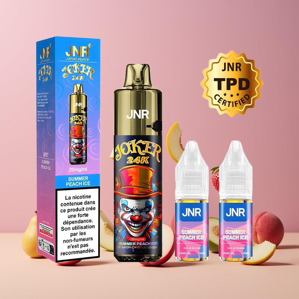 JNR Joker 24K Puffs Refillable Nyári Őszibarack Jég Nagykereskedés Magyarország