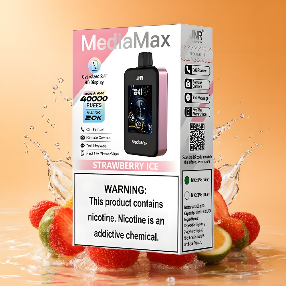 JNR MediaMax 40000 Puffs 2.4\'\' HD Display Egomálna Jég Nagykereskedés Magyarország