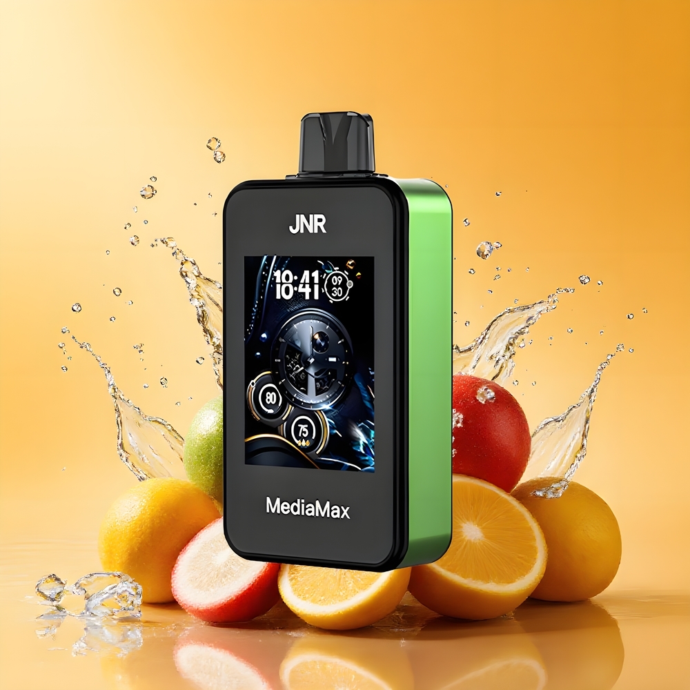 JNR MediaMax 40000 Puffs 2.4'' HD Képernyős Savanyú Alma Jég Nagykereskedés Magyarország
