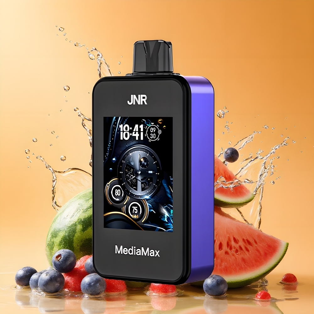 JNR MediaMax 40000 Puffs Nagykereskedés Magyarország 21mL Dual Mesh Coil Áfonya Görögdinnye