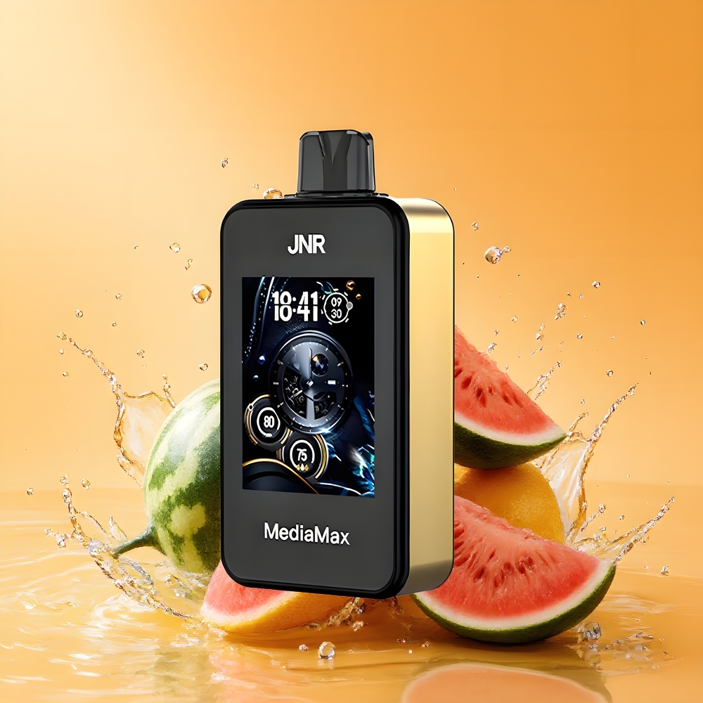 JNR MediaMax 40000 Puffs Nagykereskedés Magyarország 2.4'' HD Képernyős Őszibarack Mango Görögdinnye