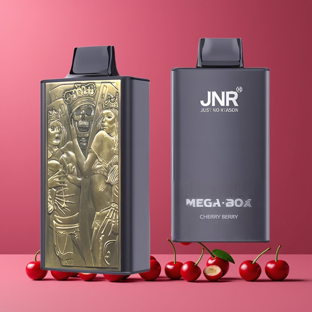 JNR Mega Box 25000 Puffs Eldobható Vape Cseresznye-Áfonya Nagykereskedés Magyarország Dual Mesh Coil
