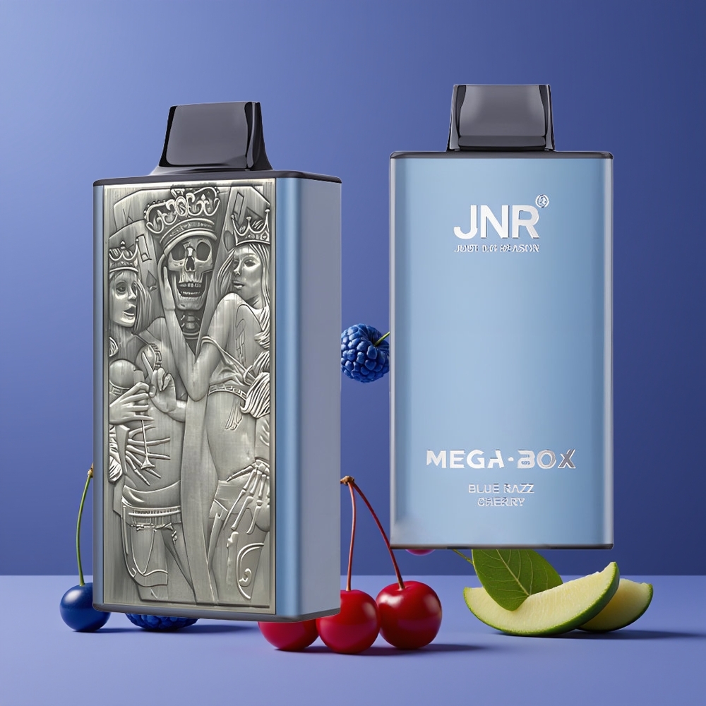 JNR Mega Box 25000 Puffs Kettős Mag Nagykereskedés Magyarország Kék Málna Cseresznye