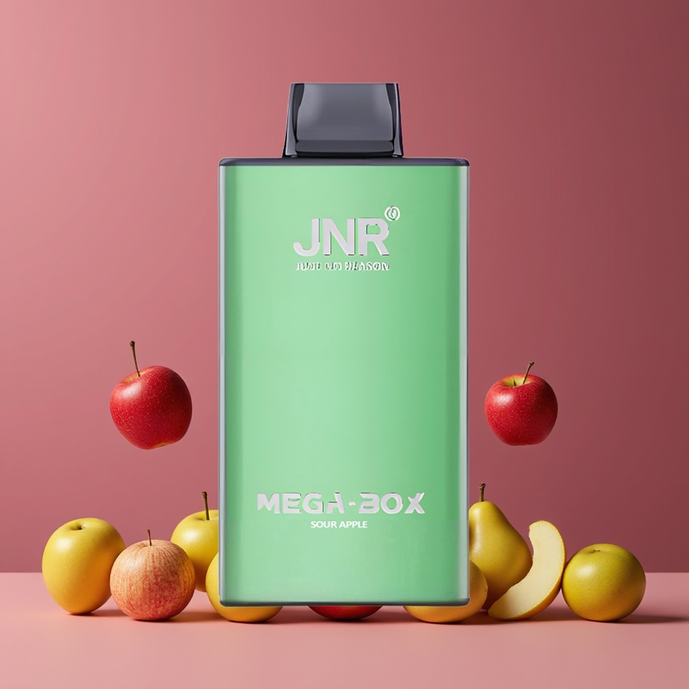 JNR Mega Box 25000 Puffs Nagykereskedés Magyarország Dupla Mesh Savanyú Alma