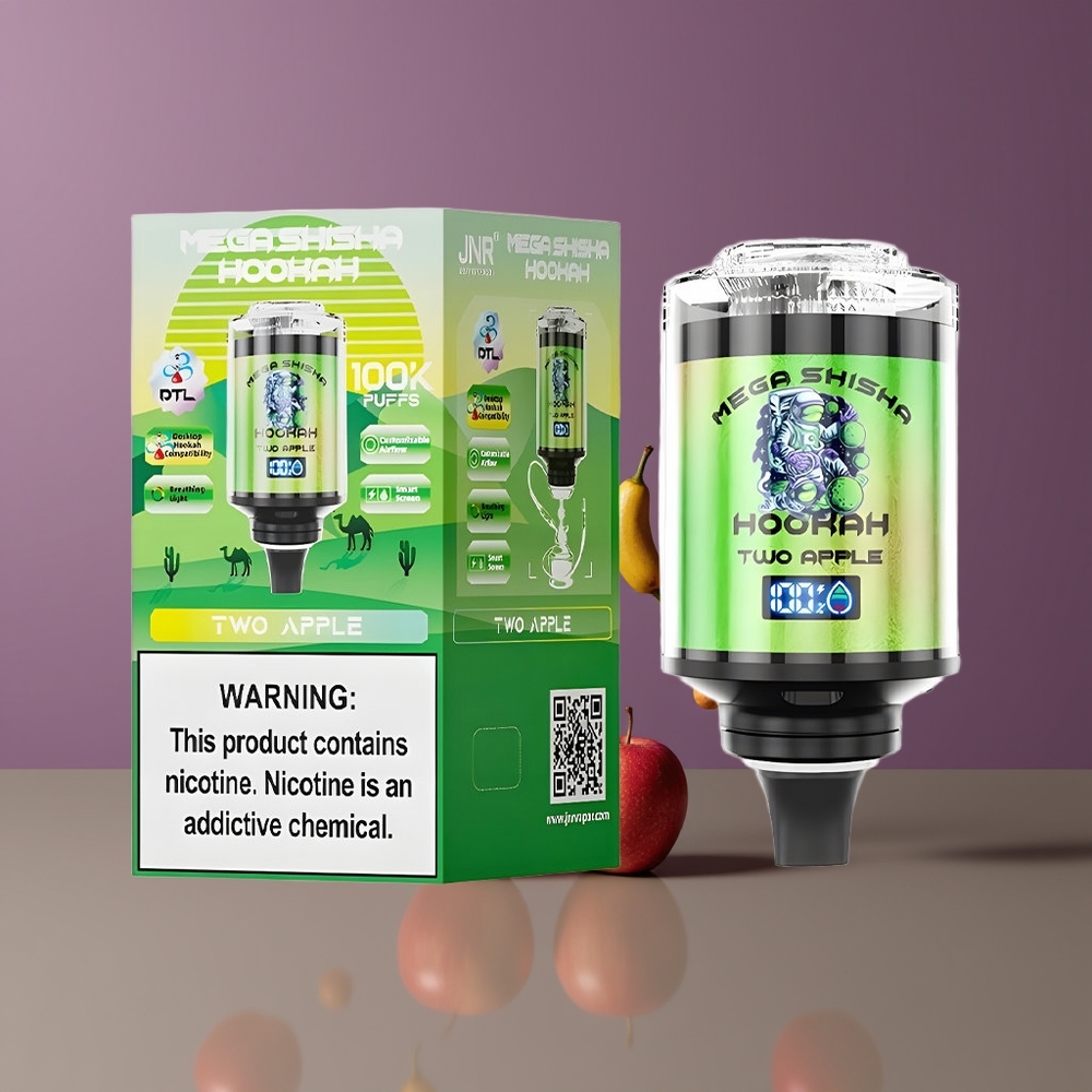 JNR Mega Shisha Hookah 100K Nagykereskedés Magyarország Okos Képernyő Kettős Alma