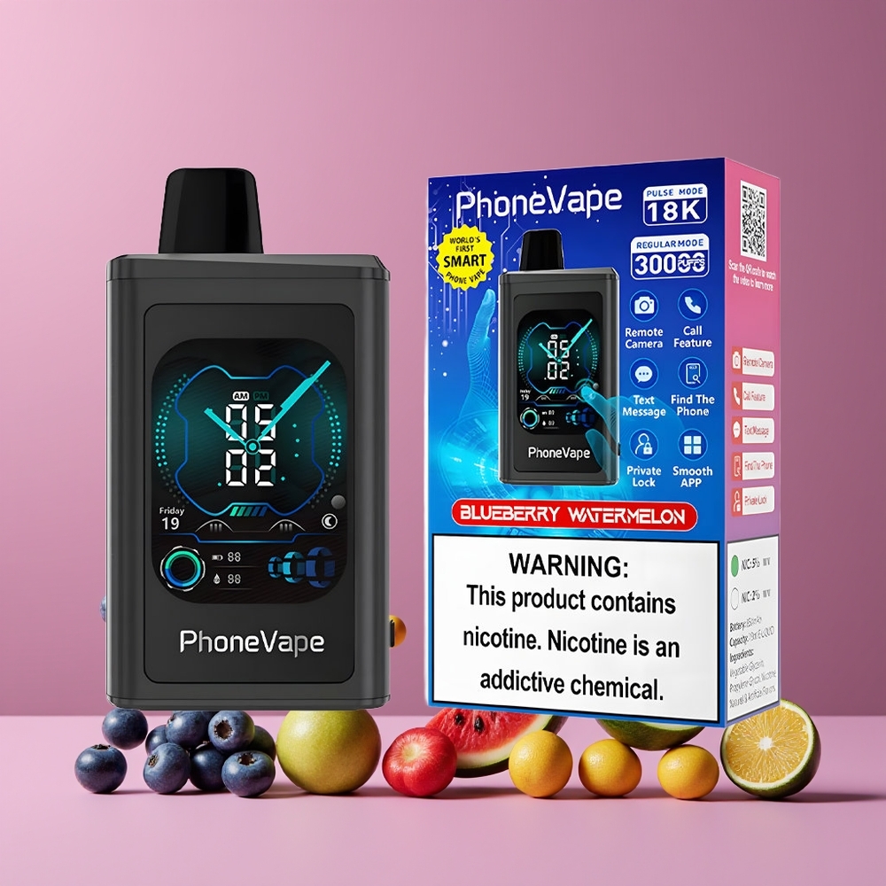 JNR PhoneVape 30000 puffs App Controlled Nagykereskedés Magyarország Áfonya Görögdinnye