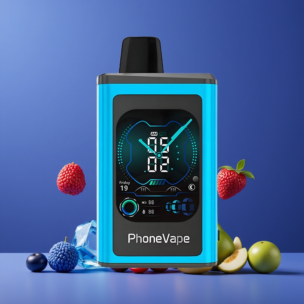 JNR PhoneVape 30000 puffs Töltés Alkatrész Nagykereskedés Magyarország Kék Málna Jég