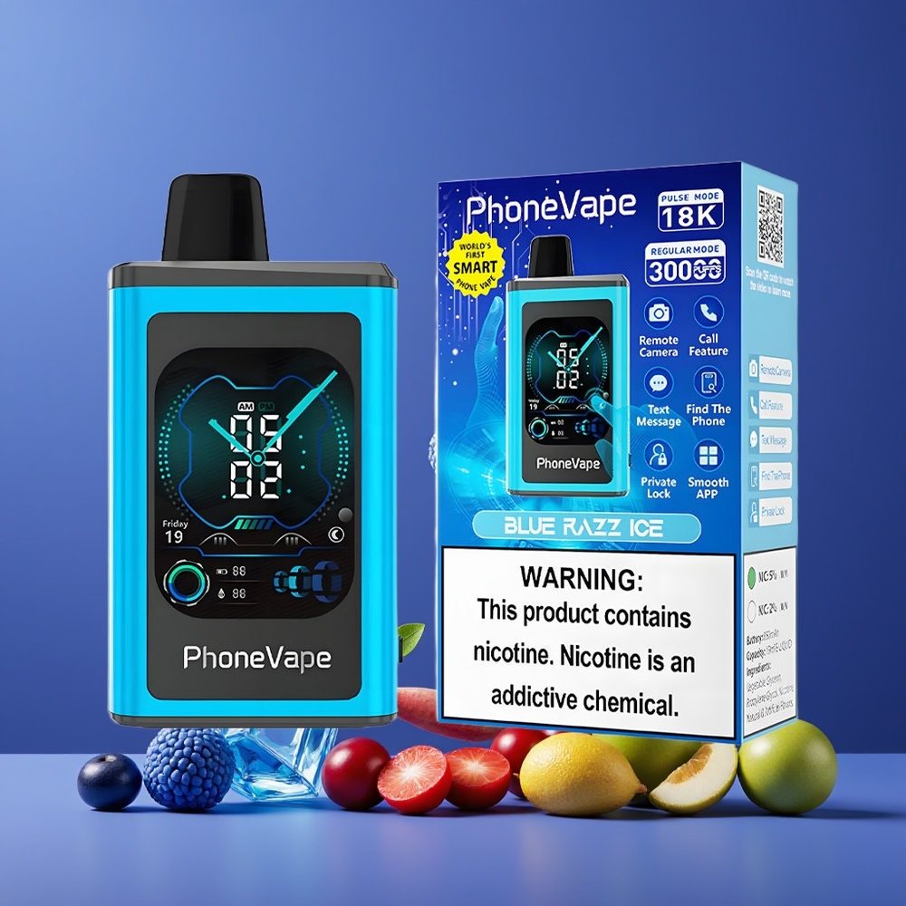 JNR PhoneVape 30000 puffs Töltés Alkatrész Nagykereskedés Magyarország Kék Málna Jég