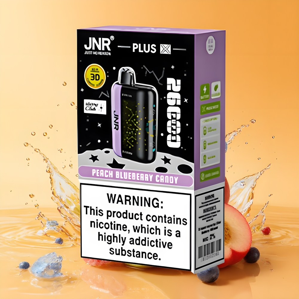 JNR Plus-X 26000 Puffs 850 mAh Nagykereskedés Magyarország Őszibarack Áfonya Cukorka