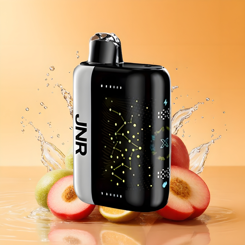 JNR Plus-X 26000 Puffs Nagykereskedés Magyarország Fehér Barack Málna Dual Mesh Coil