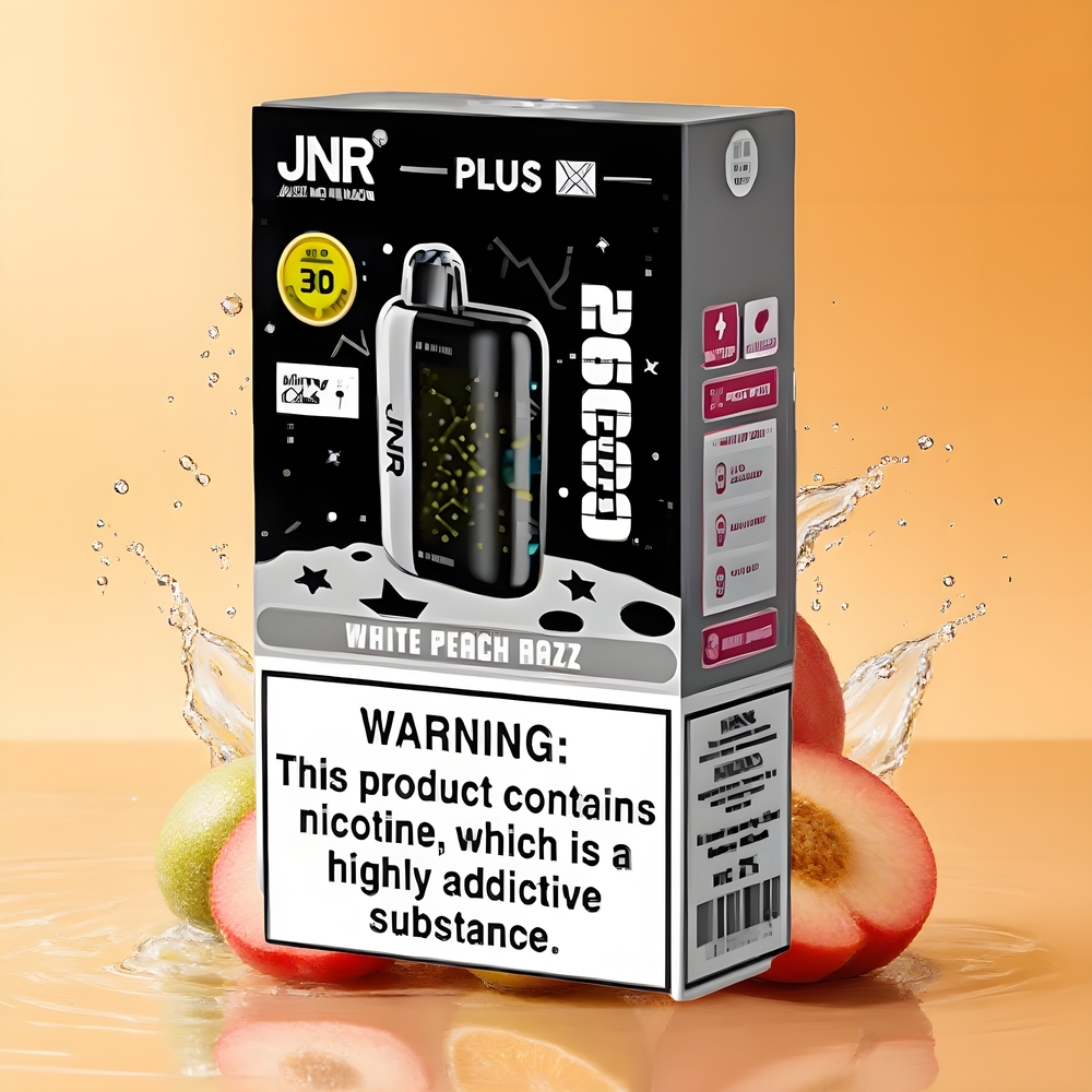 JNR Plus-X 26000 Puffs Nagykereskedés Magyarország Fehér Barack Málna Dual Mesh Coil