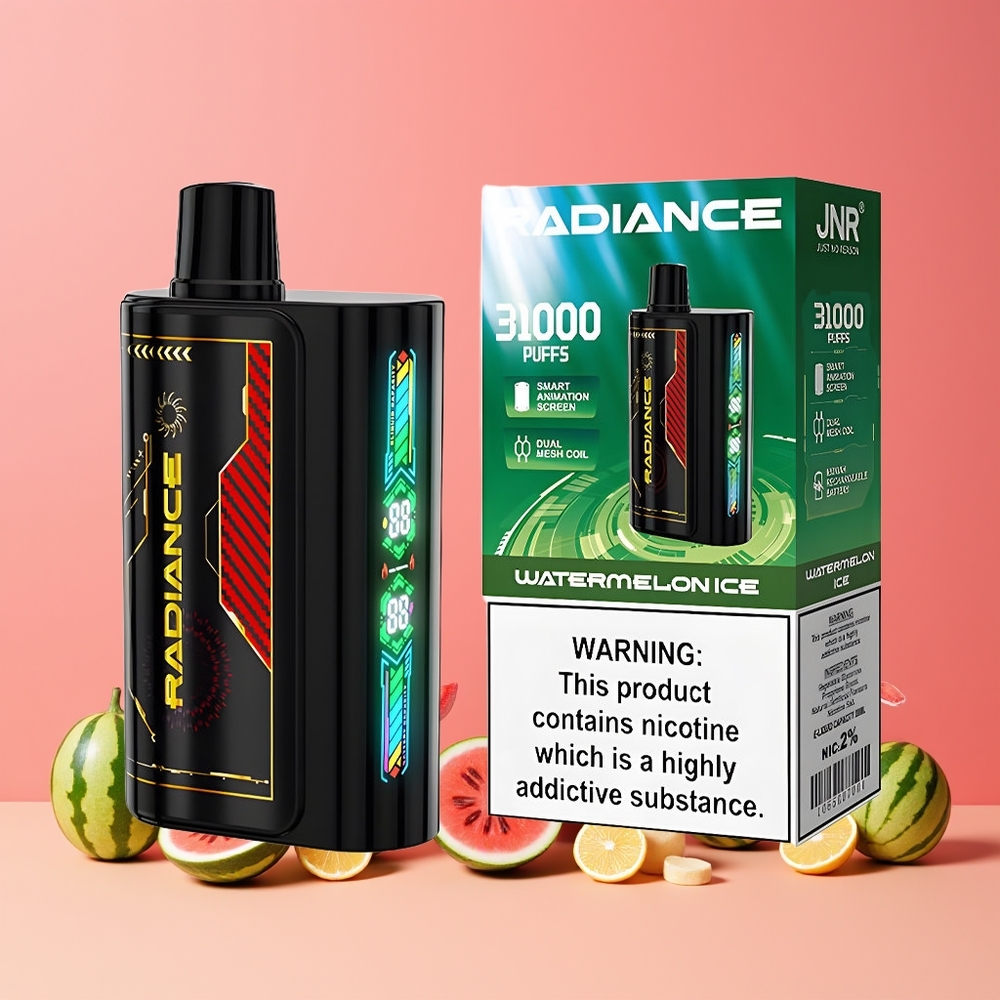 JNR Radiance 31000 Puff Nagykereskedés Magyarország Dupla Mesh Rostély Görögdinnye Jég