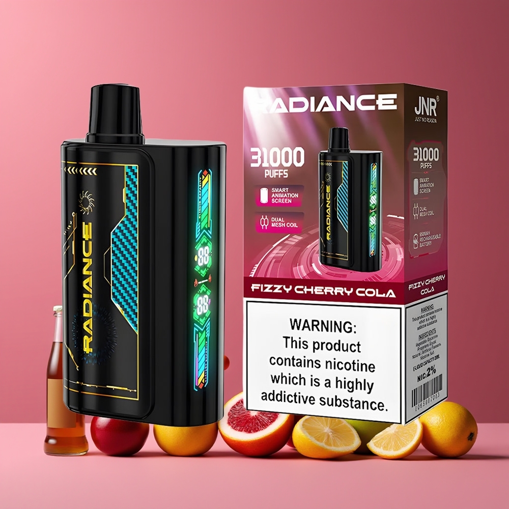 JNR Radiance 31000 Puffs Okos Animációs Képernyős Fizzy Cseresznyes Kóla Nagykereskedés Magyarország