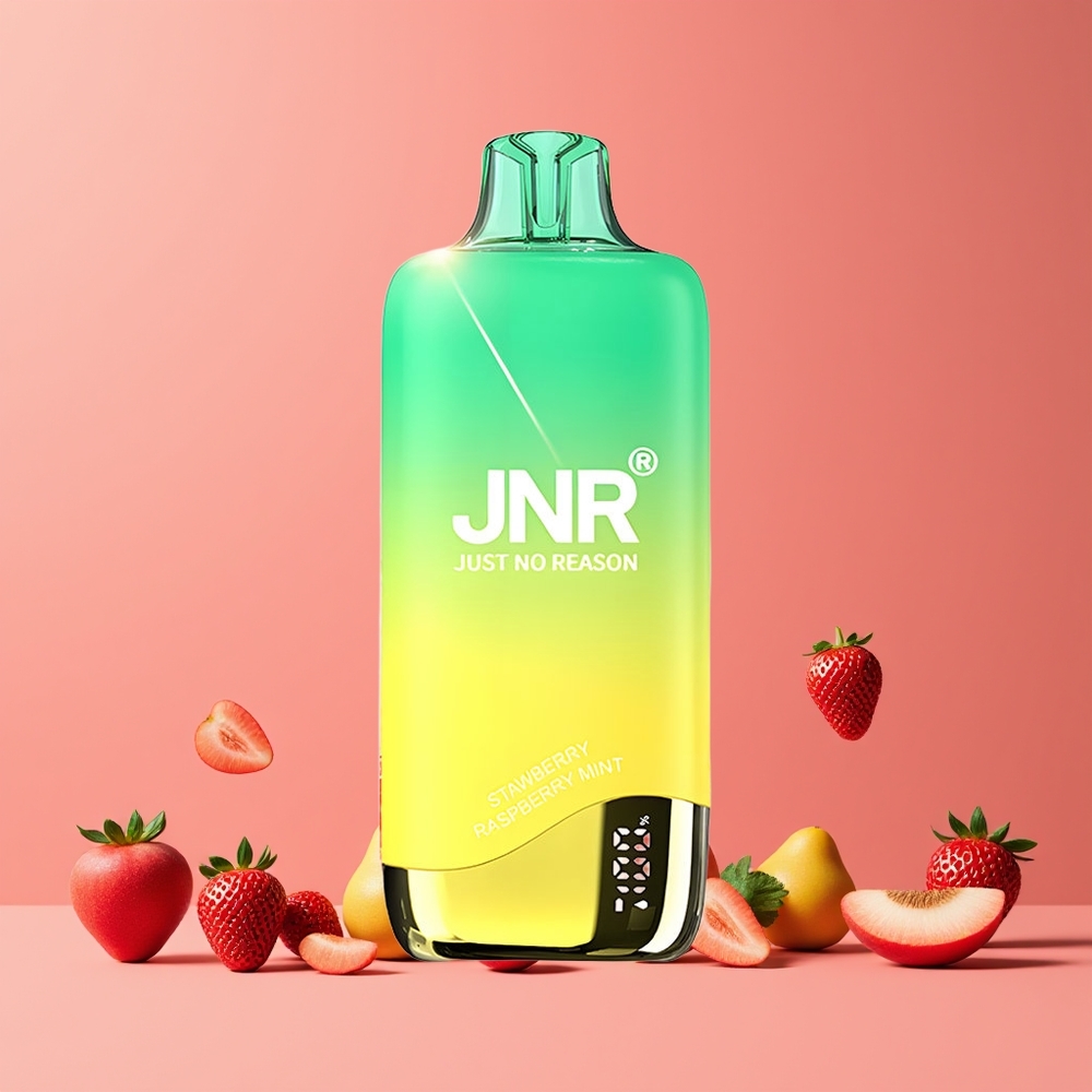 JNR Rainbow 10500 Puffs 18ml E-liquides Készlet Eper-Őszibarackmenta Nagykereskedés Magyarország