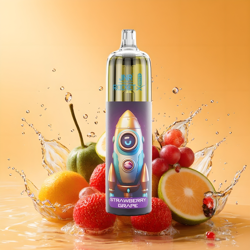 JNR Rocket-X 12400 Puffs Nagykereskedés Magyarország 25ml e-Liquid Kapacitás Eper Szőlő