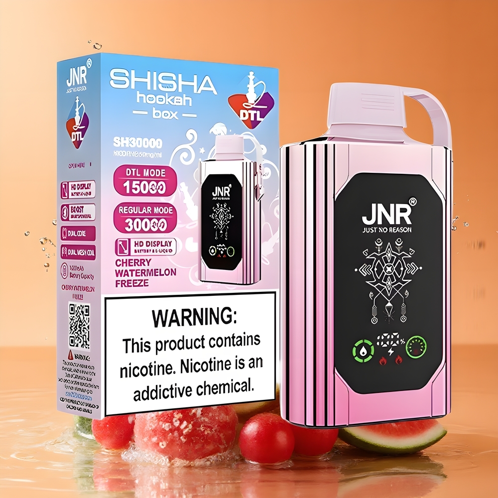 JNR Shisha Hookah Box 20500 Puffs 25ml Nagykereskedés Magyarország Cseresznye Görögdinnye Fagy