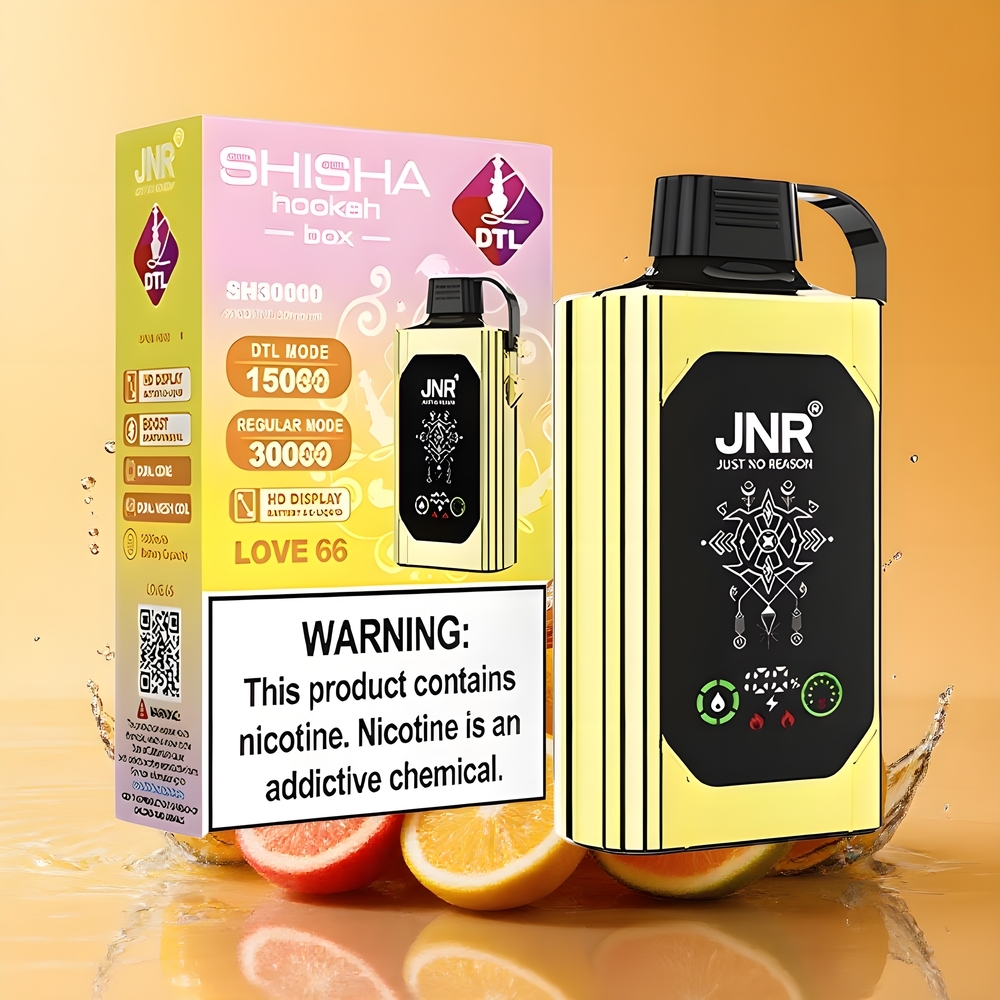 JNR Shisha Hookah Box 20500 Puffs Nagykereskedés Magyarország HD Display Love 66