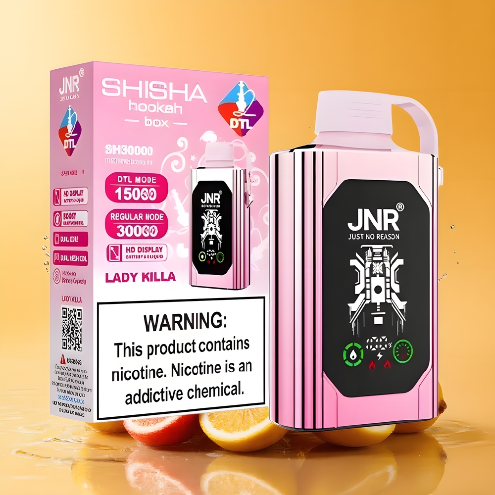 JNR Shisha Hookah Box 20500 Puffs Nagykereskedés Magyarország HD Kijelzős