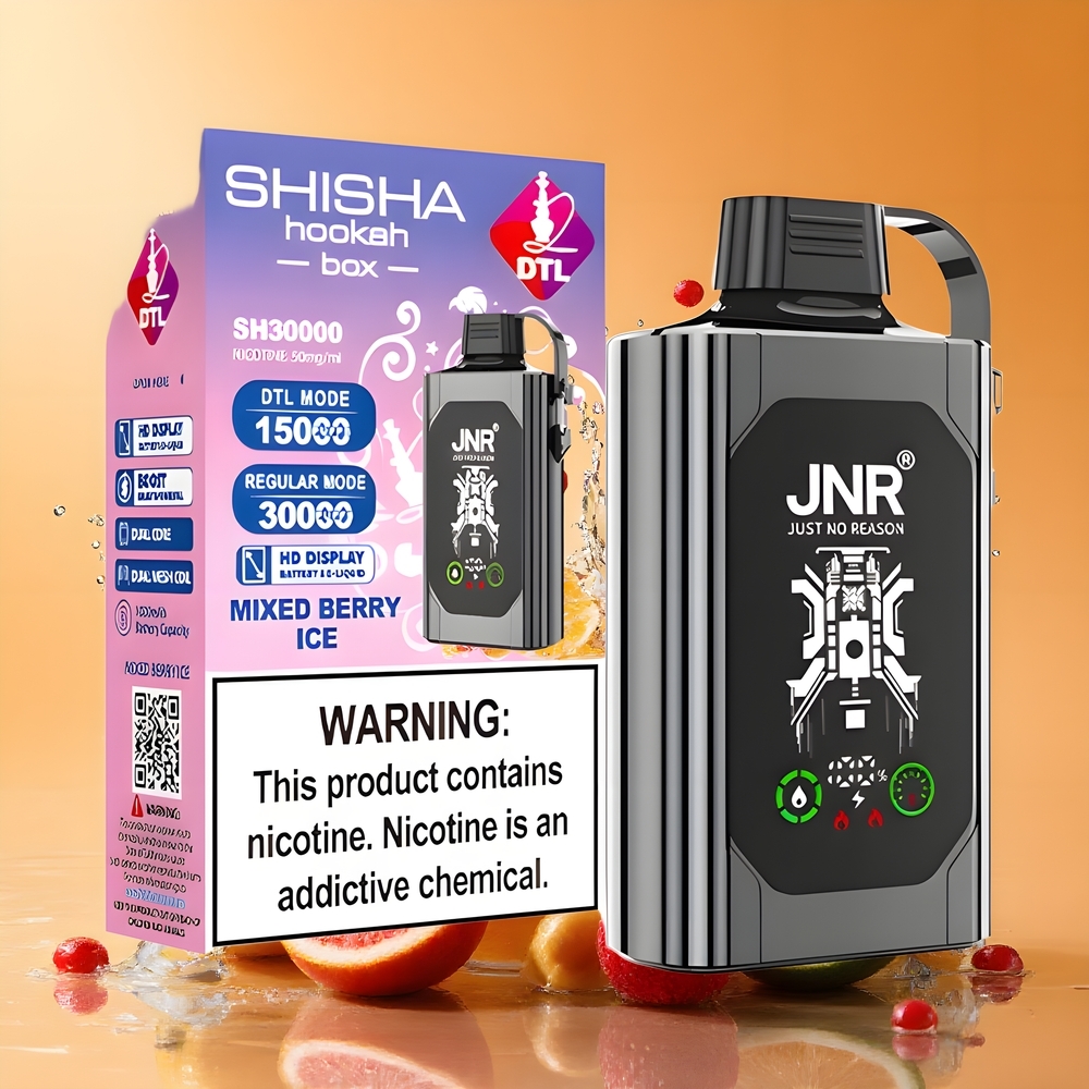 JNR Shisha Hookah Box 20500 Puffs Nagykereskedés Magyarország Kettős Magháló Tekercs Vegyes Bogyó Jég