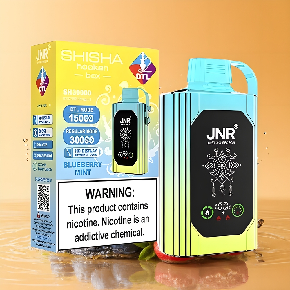 JNR Shisha Hookah Box 20500 Puffs Type-C Quick Charge Kékáfonya-Menta Nagykereskedés Magyarország