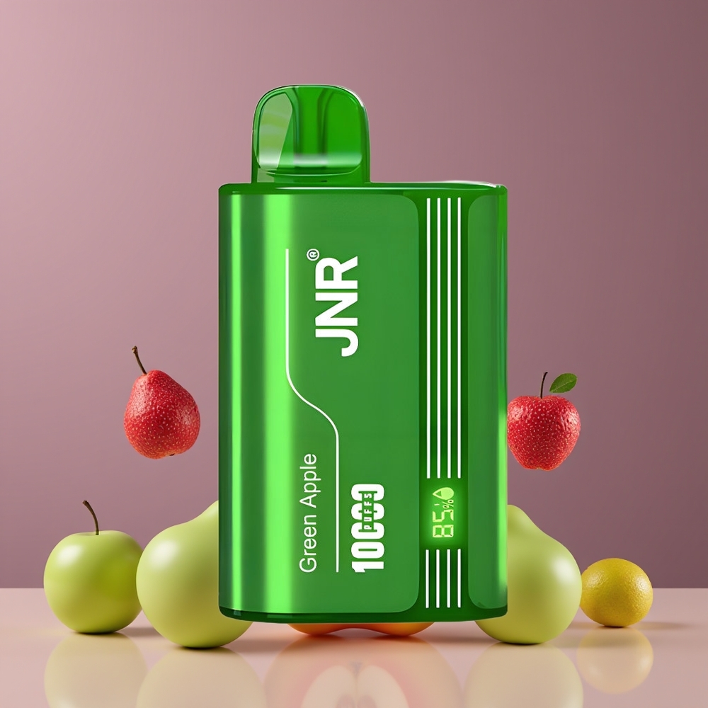 JNR Tank 10000 Puffs Nagykereskedés Magyarország Digitális Kijelzésű Zöldalma Őszibarack Körte
