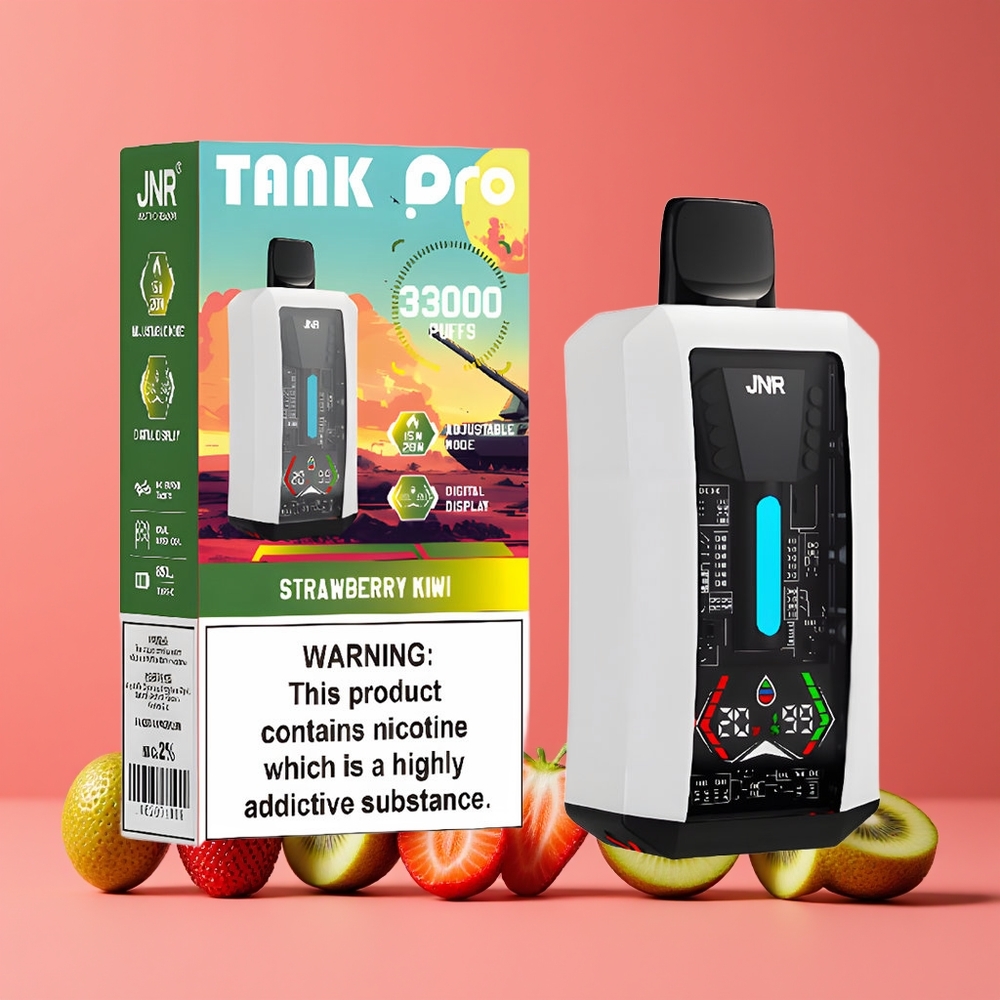 JNR Tank Pro 33000 Puffs Digitális Kijelző E-Liquid Eper-Kivi Nagykereskedés Magyarország